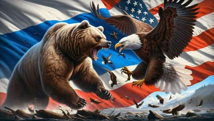 ​Русский медведь «стащил» американского орла с дерева: на Западе подшутили над отношениями России и США... - новости