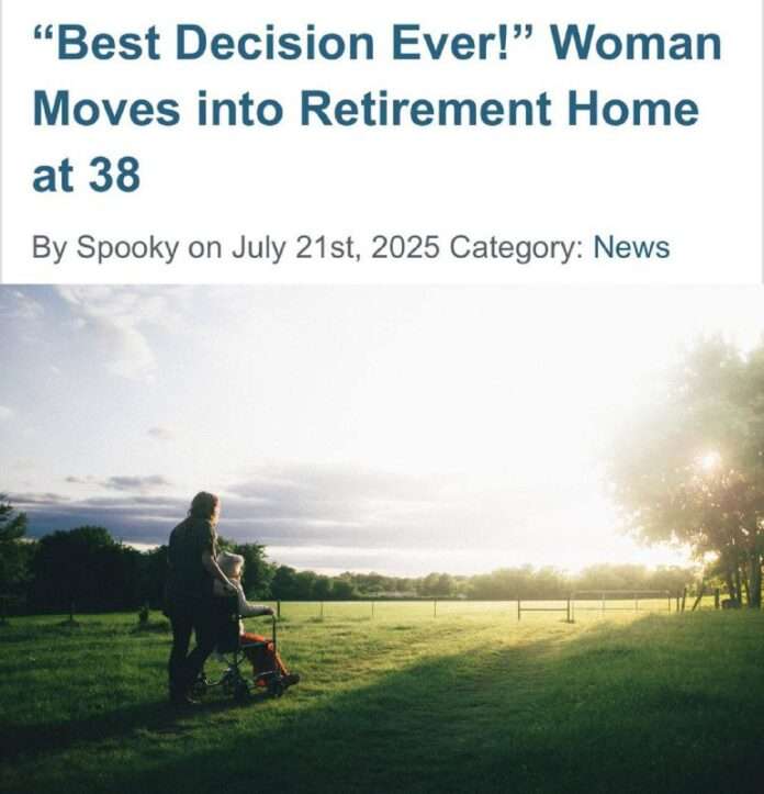 38-летняя девушка рассталась с парнем — и вместо депрессии переехала в дом престарелых. - новости