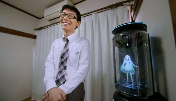 В Японии мужчина вступил в брак с голограммой. - новости