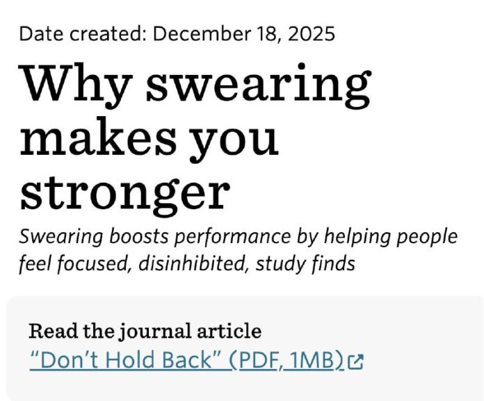 Грубый мат повышает выносливость на 11%, доказали учёные из Университета Кила. Участники эксперимента ругались прямо во время за... - новости