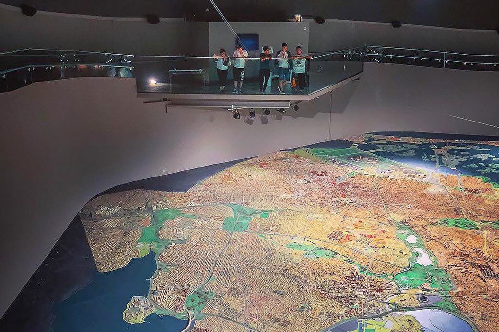 Детализированные улицы миниатюрного Нью-Йорка