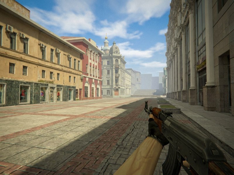 Retro shooter environment