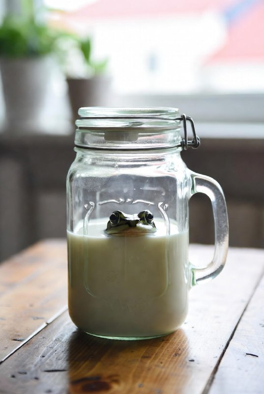 Лягушка в молоке