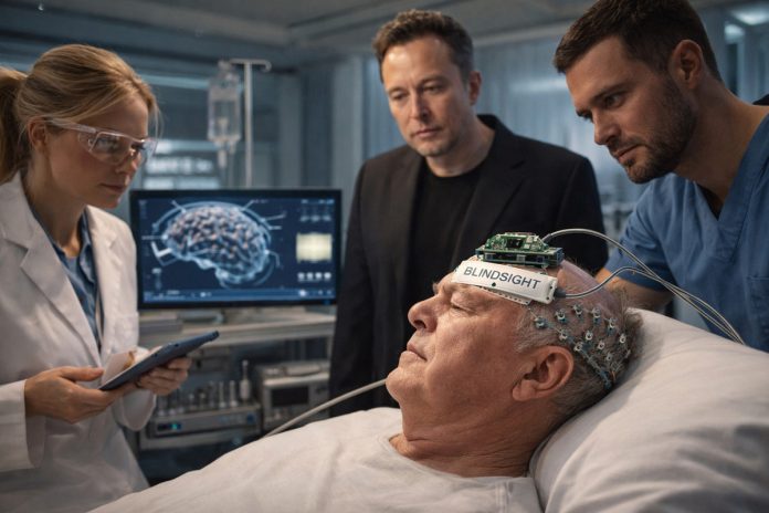 Илон Маск, чип Neuralink, восстановление зрения, слепота, технология будущего