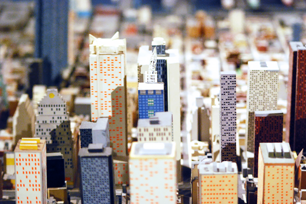 Модель Нью-Йорка в процессе сборки