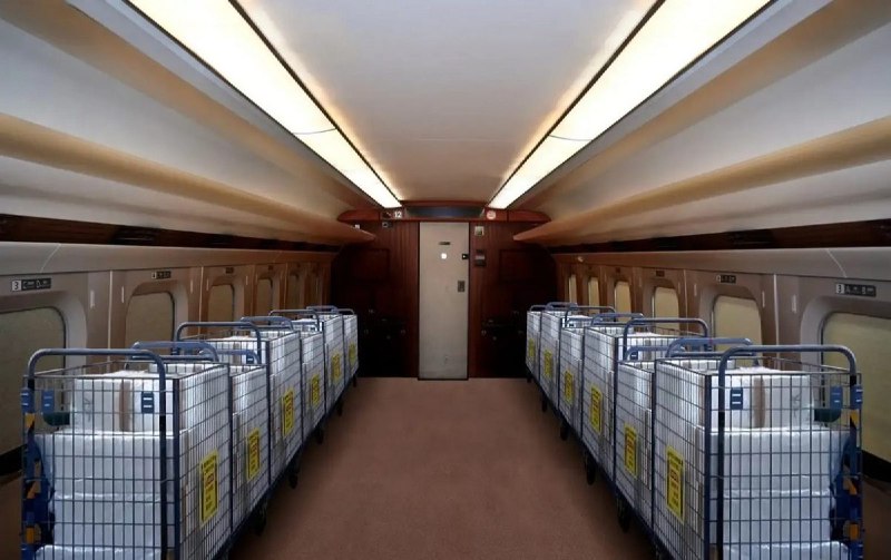 Интерьер грузового вагона Shinkansen