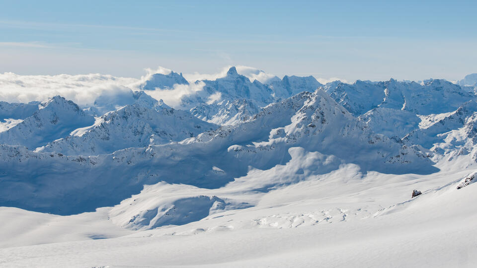Снежный туман на Эльбрусе