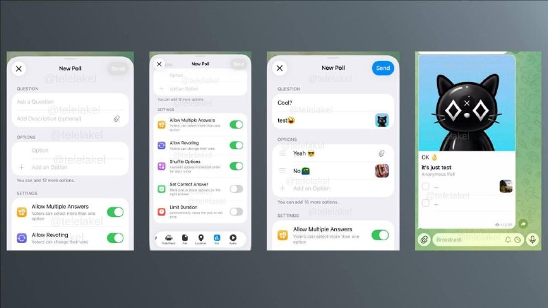 Telegram Polls Update