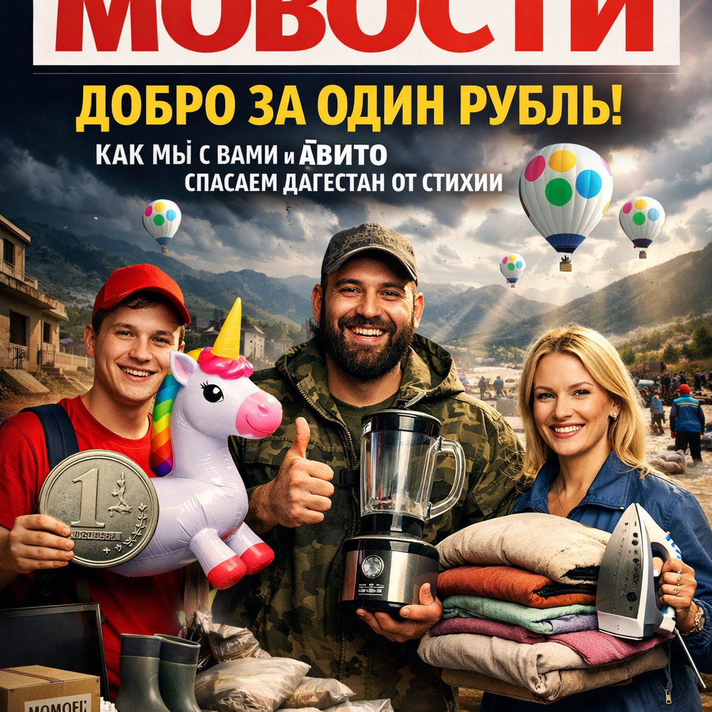 Фотография, иллюстрирующая акцию помощи Дагестану, организованную совместно с Авито.