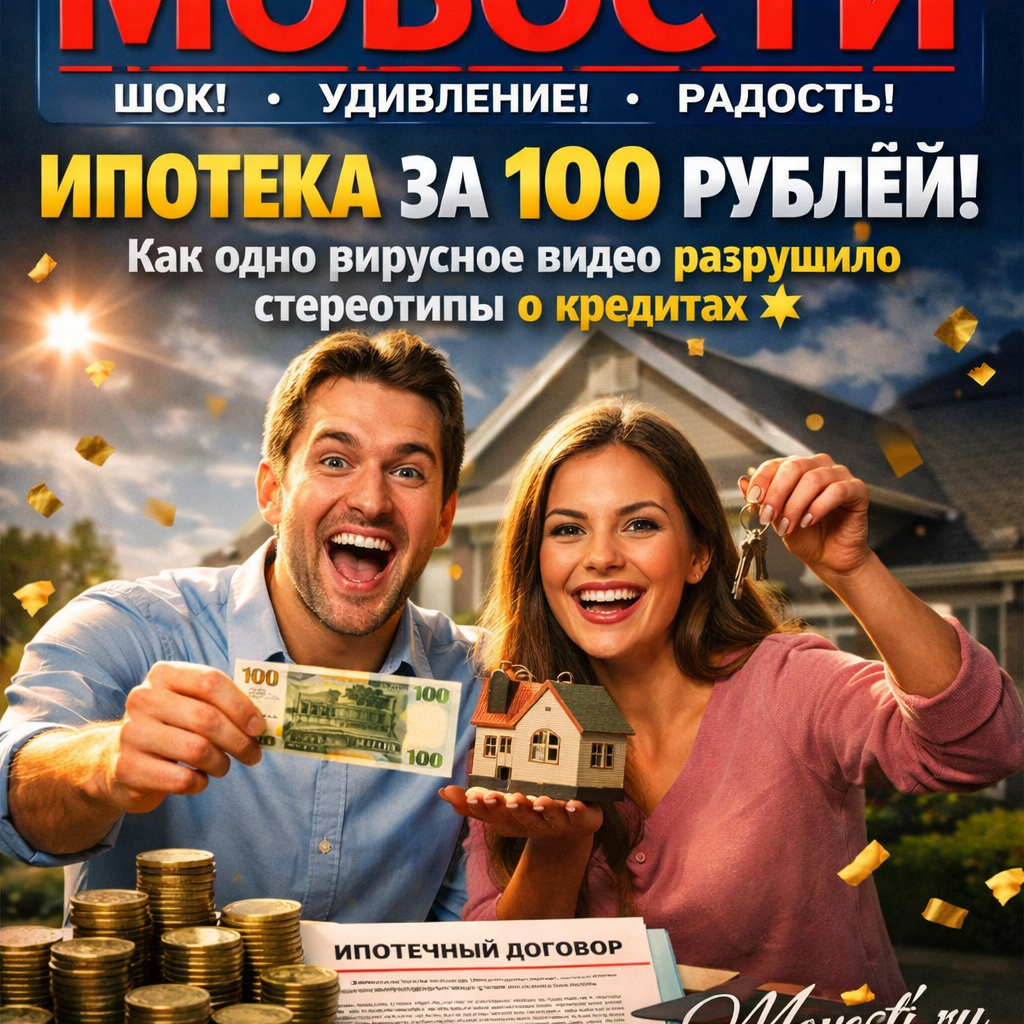Ипотека за 100 рублей — вирусное видео о кредитах