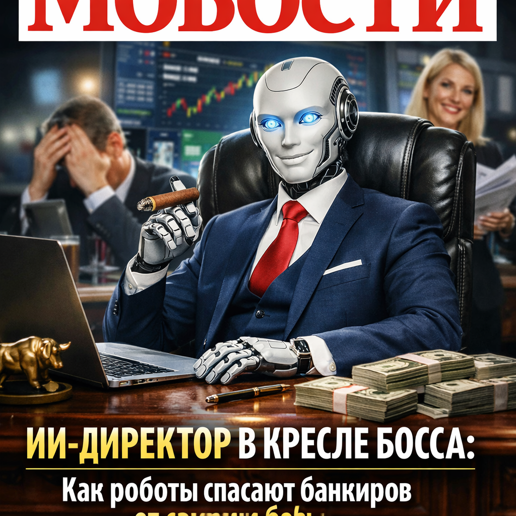 Робот-директор в офисе банка