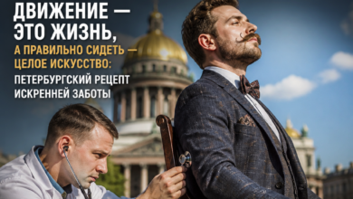 Иллюстрация, демонстрирующая искусство правильной позы и движения в жизни