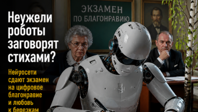 Иллюстрация нейросетей, сдающих экзамен на любовь к природе