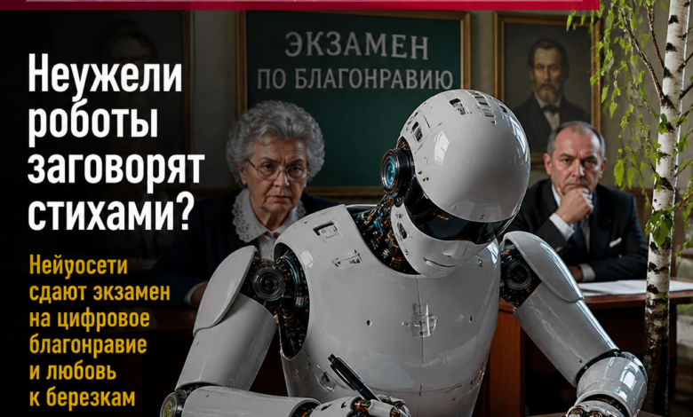 Иллюстрация нейросетей, сдающих экзамен на любовь к природе