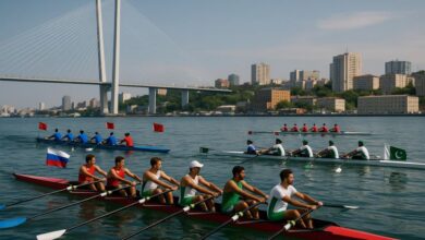 Сибирские байдарки и африканские гости на водном поло в Барнауле