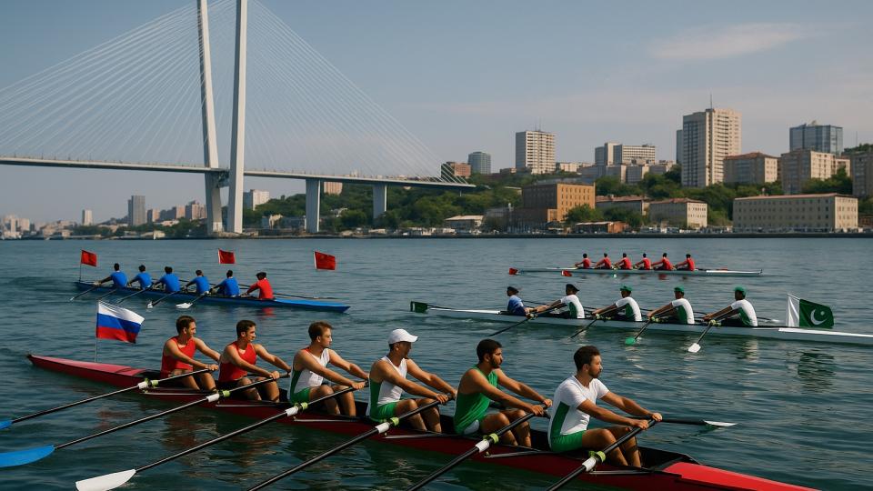 Сибирские байдарки и африканские гости на водном поло в Барнауле