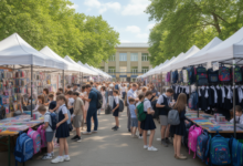 Фермерский рынок в Алматы, наполненный свежими продуктами и посетителями