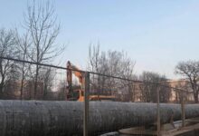 Вид на акваторию на Васильевском острове в Санкт-Петербурге