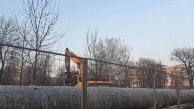 Вид на акваторию на Васильевском острове в Санкт-Петербурге