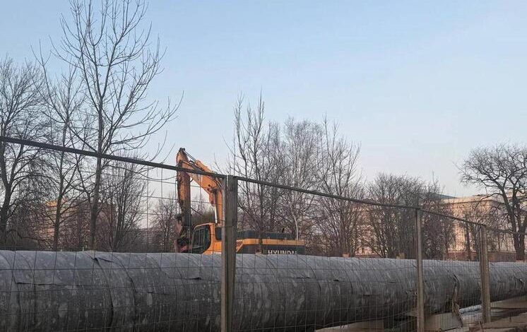 Вид на акваторию на Васильевском острове в Санкт-Петербурге
