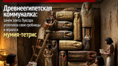 Изображение уплотнённых гробниц элиты Луксора в древнем Египте