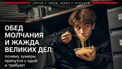 Изображение зумеров, скрывающихся с едой, в поисках сложных задач