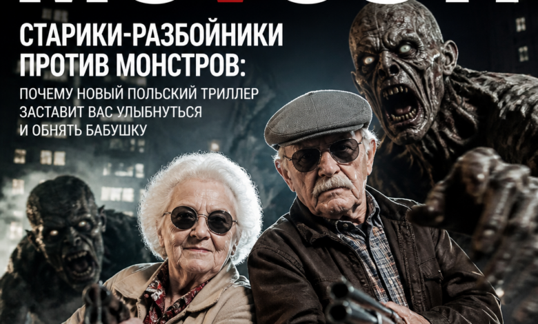 Постер нового польского триллера с изображением стариков и монстров