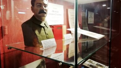 Пешеходный маршрут в Вологде, посвященный молодому революционеру с усами.