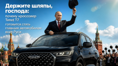 Кроссовер Tenet T7 на фоне русских пейзажей