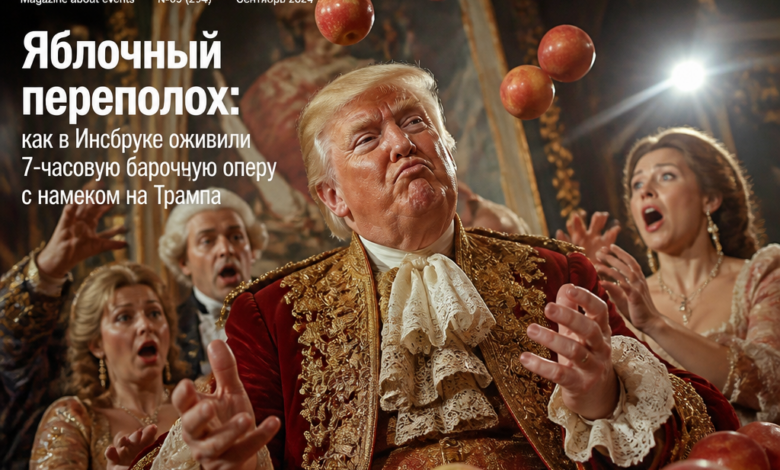 Постановка барочной оперы в Инсбруке с элементами, отсылающими к Трампу