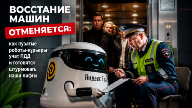 Пузатые роботы-курьеры учат правила дорожного движения.
