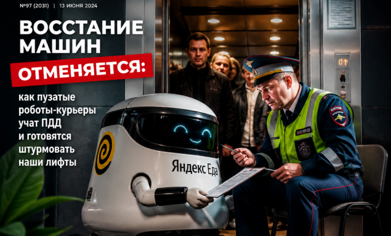Пузатые роботы-курьеры учат правила дорожного движения.