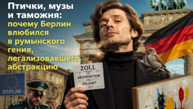 Абстрактная картина румынского художника, вдохновленная природой и музыкой.