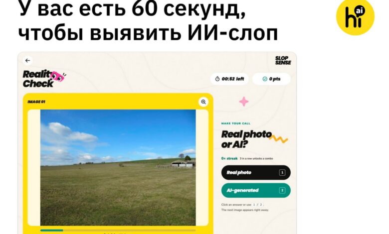 Тренажер для глаз, помогающий отличить искусственные изображения от реальных